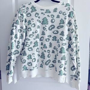 Christmas Leopard Crew Neck